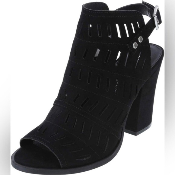 Women's Winter Peep Toe Heel ‎ Black - Picture 1 of 7